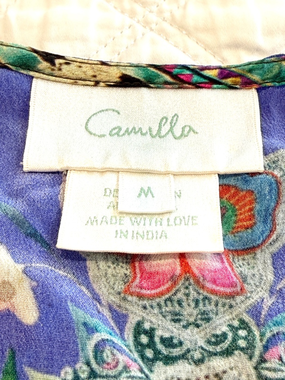 Camilla Drop Shoulder Blouse Size Medium - Picture 6 of 13
